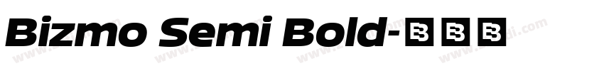 Bizmo Semi Bold字体转换